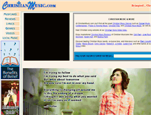 Tablet Screenshot of christianmusic.com